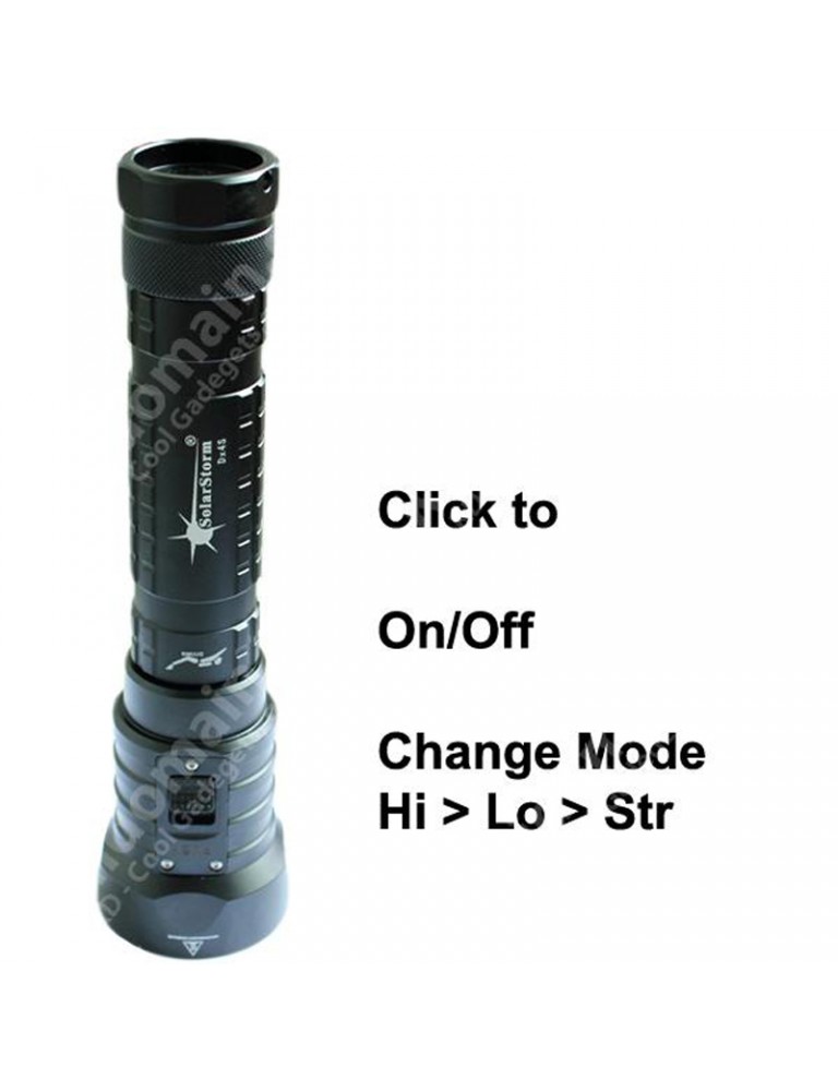 SolarStorm Dx4S 4 x XM-L U2 3-Mode 3200 Lumens Diving Flashlight